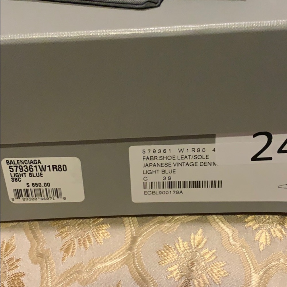 Balenciaga Ankle strap denim flats - Picture 4 of 4